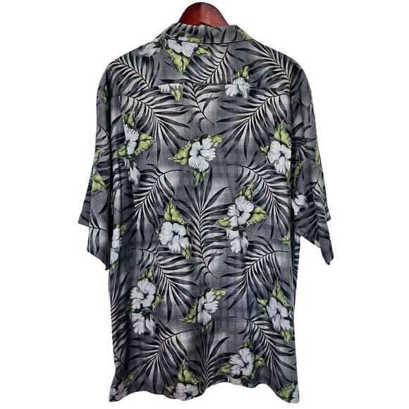 Tommy Bahama Mens Hawaiian Silk Shirt Size XL Floral Lightweight Beach Travel - Picture 2 of 7